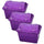 Jr. Treasure Chest, Purple Sparkle, Pack of 3 - Romanoff