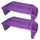 Lap Tray , Purple Sparkle, Pack of 2 - Romanoff