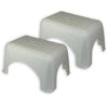 Step Stool, White, Pack of 2 - Romanoff