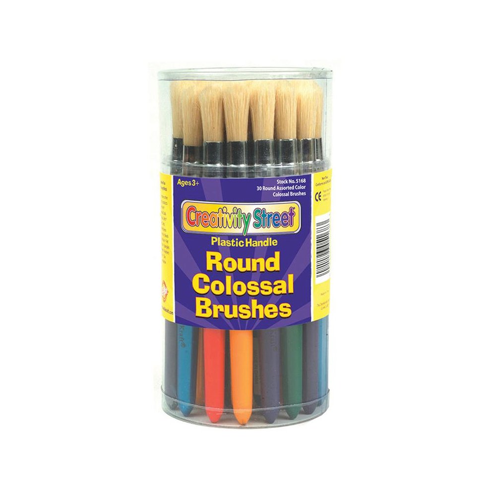 COLOSSAL ROUND PLASTIC HANDLE BRUSH ASSORTMENT-MULTI - PACON CORPORATION
