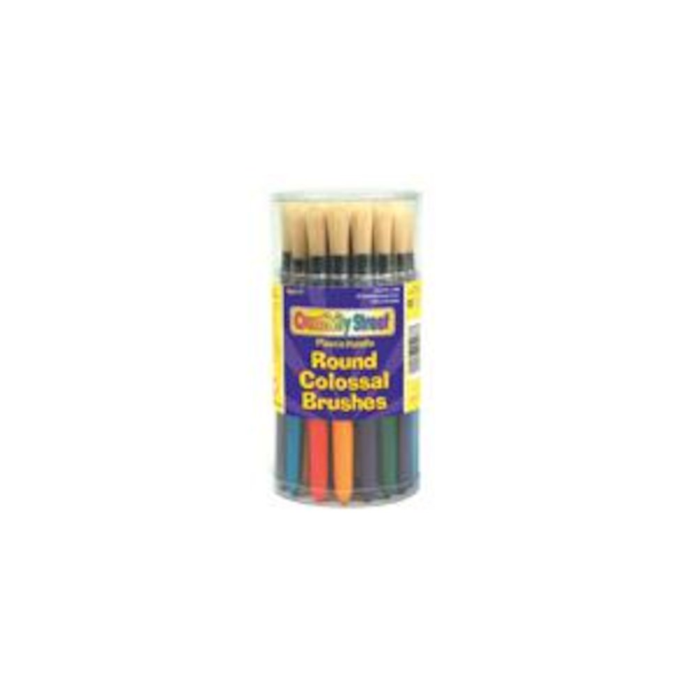 COLOSSAL ROUND PLASTIC HANDLE BRUSH ASSORTMENT-MULTI - PACON CORPORATION