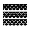Black Scallops EZ Border, 48 Feet Per Pack, 3 Packs - Creative Teaching Press