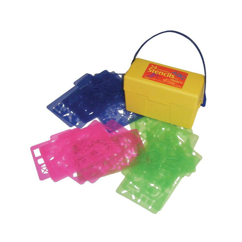 STENCIL MILL 24/PK IN PLASTIC BOX - Essential Learning Products