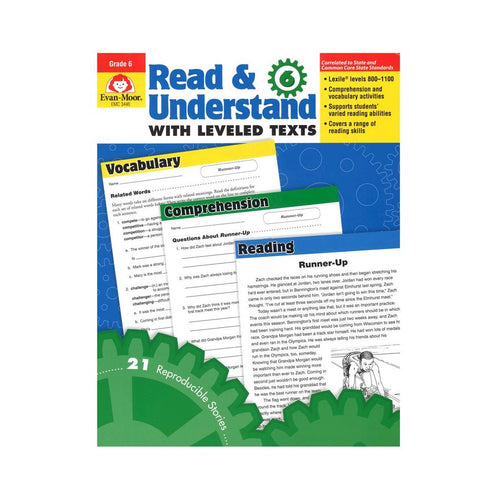 Read And Understand With Leveled, Texts Gr 6+ - EVAN-MOOR
