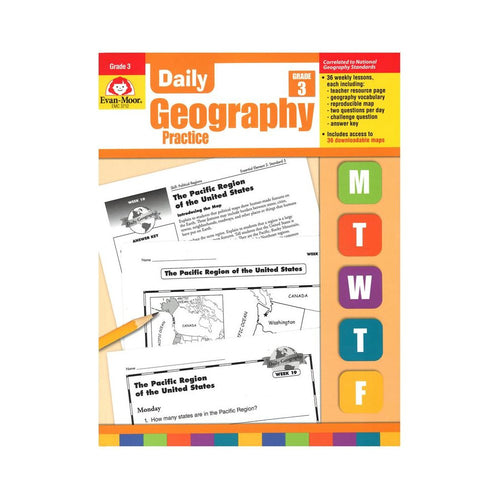 Daily Geography Practice Book, Grade 3 - EVAN-MOOR