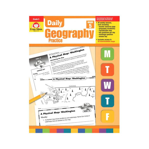 Daily Geography Practice Book, Teacher's Edition, Grade 5 - EVAN-MOOR