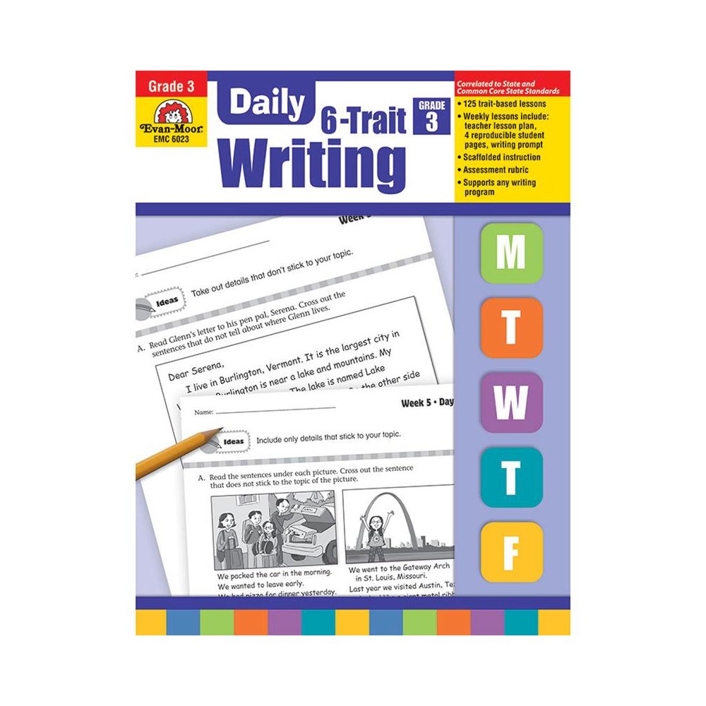 Daily 6-Trait Writing Book, Grade 3 - EVAN-MOOR