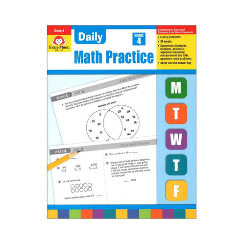 DAILY MATH PRACTICE GR 4 - EVAN-MOOR