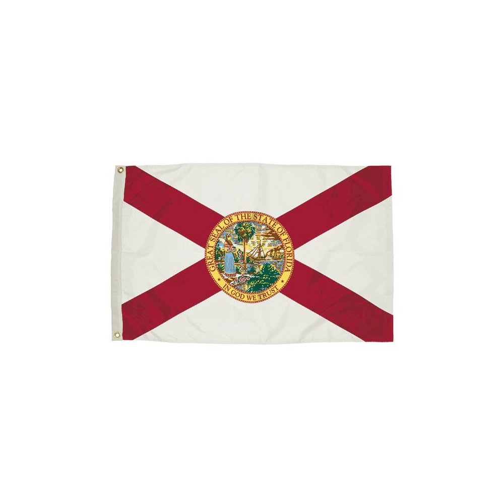 3X5 NYLON FLORIDA FLAG HEADING & GROMMETS - FLAGZONE LLC