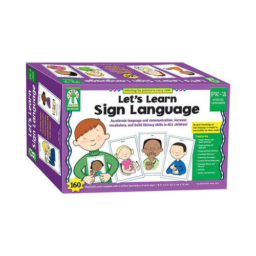 SIGN LANGUAGE WT CARDS - Carson Dellosa