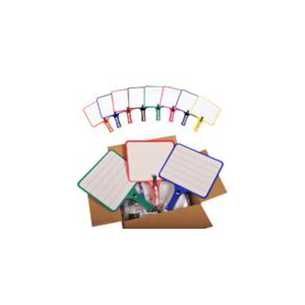 KLEENSLATE DRY ERASE PADDLES 24PK RECTANGULAR CLASSROOM SET - KLEENSLATE CONCEPTS LLC.