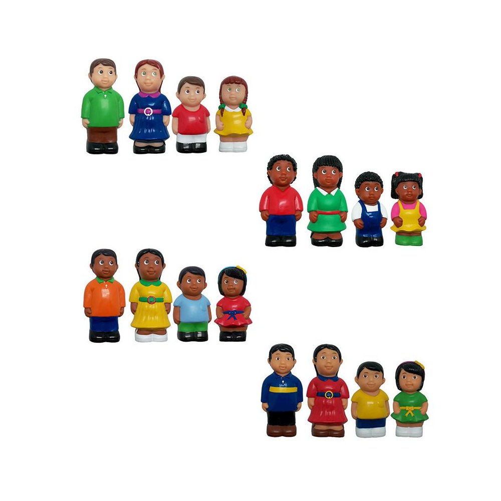 Multicultural Family 4 St Complete, Figures - GET READY KIDS