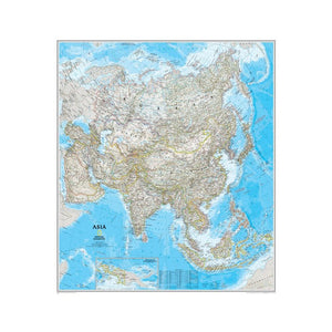 Asia Wall Map 34 X 38 - NATIONAL GEOGRAPHIC MAPS