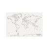 GIANT WORLD MAP 48IN X 72IN - PACON CORPORATION