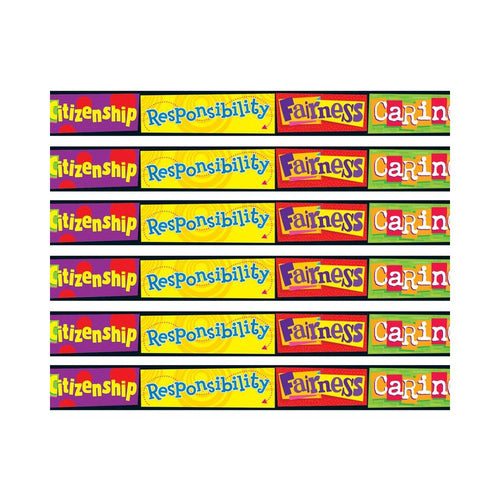 Character Education Bolder Borders, 35.75' Per Pack, 6 Packs - TREND