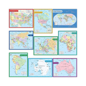 MAP CHARTS SET 9 CHARTS - Teacher Created Resources
