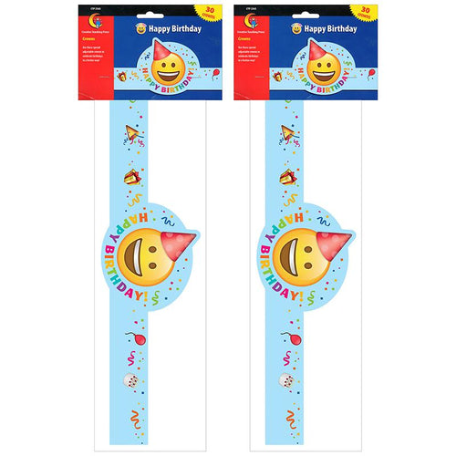 Emoji Fun Happy Birthday Crown, 30 Per Pack, 2 Packs - Creative Teaching Press