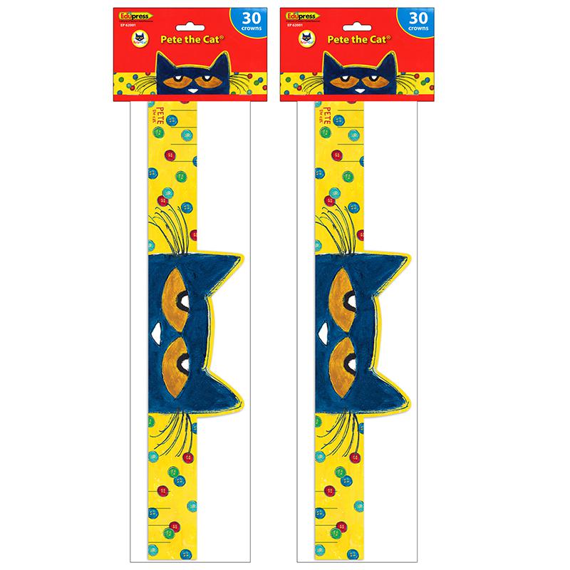 Pete the Cat Crowns, 30 Per Pack, 2 Packs - Teacher Created Resources