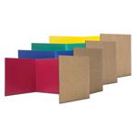 Corrugated Study Carrel Assort 24Pk, 12H X 48W - Flipside