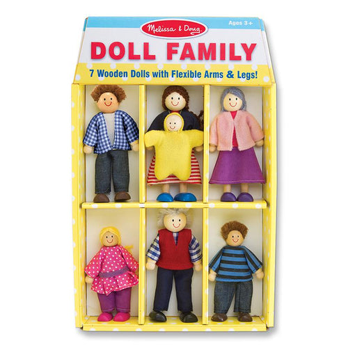 WOODEN FAMILY DOLL SET - MELISSA & DOUG