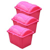 Jr. Treasure Chest, Hot Pink, Pack of 3 - Romanoff
