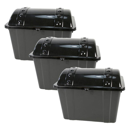 Jr. Treasure Chest, Black, Pack of 3 - Romanoff