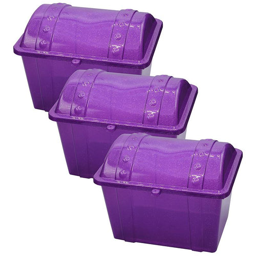 Jr. Treasure Chest, Purple Sparkle, Pack of 3 - Romanoff