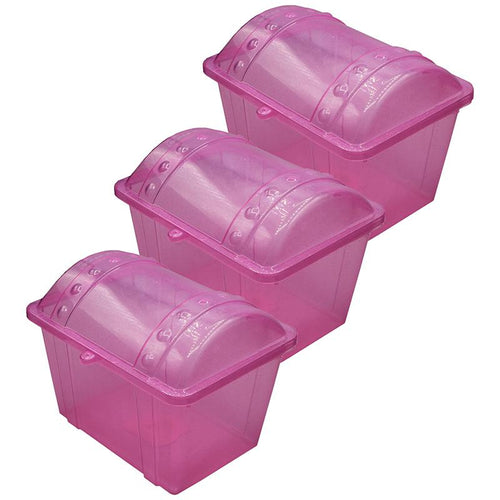 Jr. Treasure Chest, Pink Sparkle, Pack of 3 - Romanoff