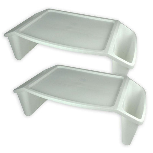 Lap Tray, White, Pack of 2 - Romanoff