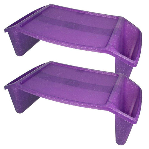 Lap Tray , Purple Sparkle, Pack of 2 - Romanoff