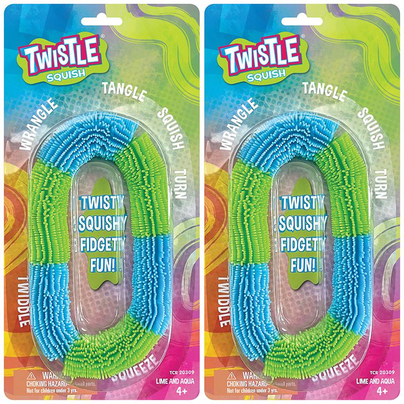 Twistle Squish, Aqua & Lime, Pack of 2 - Teacher Created Resources