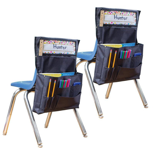 Black Chair Pocket, Pack of 2 - Teacher Created Resources