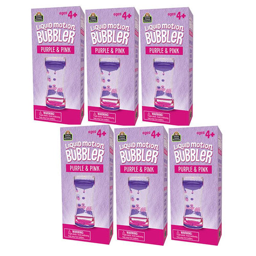 Liquid Motion Bubbler, Purple & Pink, Pack of 6 - Teacher Created Resources