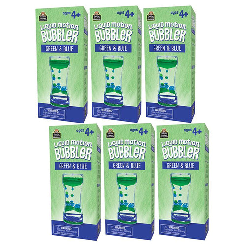 Liquid Motion Bubbler, Green & Blue, Pack of 6 - Teacher Created Resources