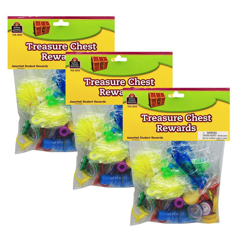 Treasure Chest Rewards, 28 Per Pack, 3 Packs - Teacher Created Resources