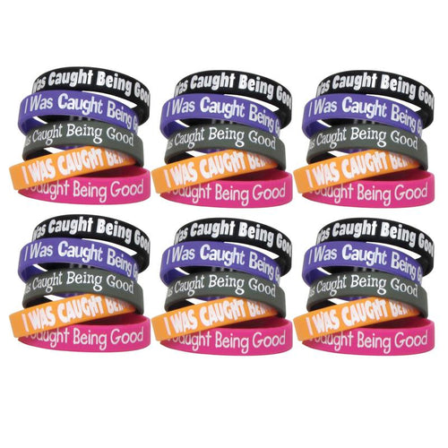 I Was Caught Being Good Wristband Pack, 10 Per Pack, 6 Packs - Teacher Created Resources