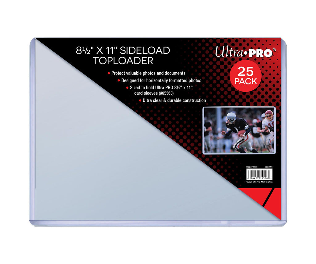 Toploader - 8-1/2x11 Side Load (25 per pack) - Ultra Pro