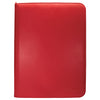 Vivid 9 Pocket Zippered PRO-Binder Red - Ultra Pro