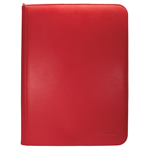 Vivid 9 Pocket Zippered PRO-Binder Red - Ultra Pro