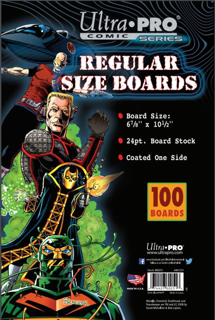 Boards - Regular 6 7/8'' x 10 1/2'' (100 per pack) - Ultra Pro
