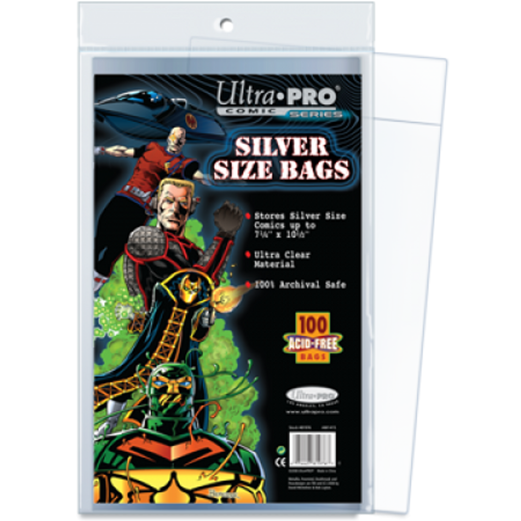 Comic Bags - Silver Size (100 per pack) - Ultra Pro