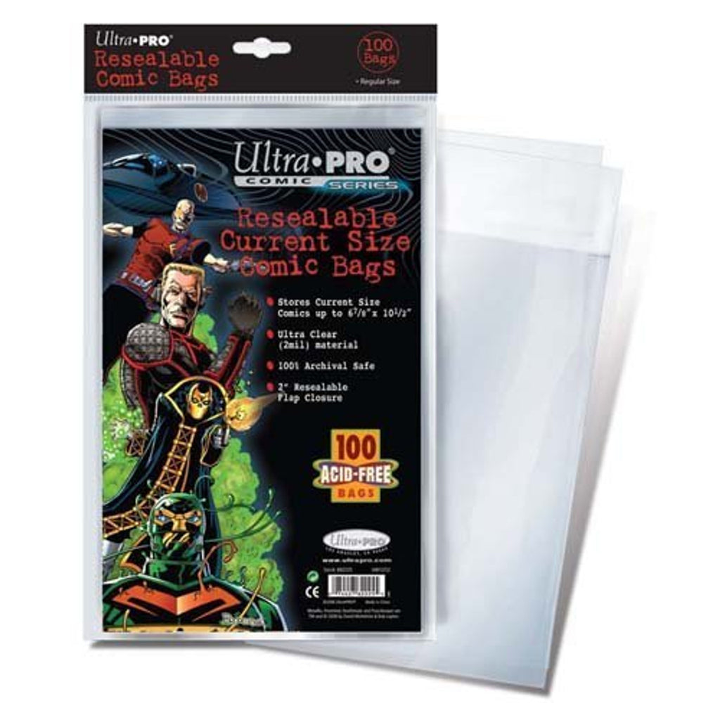 Comic Bag - Current Size - Resealable (100 per pack) - Ultra Pro