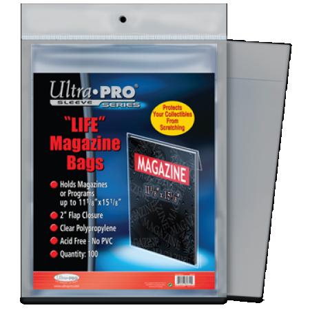 Life Magazine Bags (100 per pack) - Ultra Pro