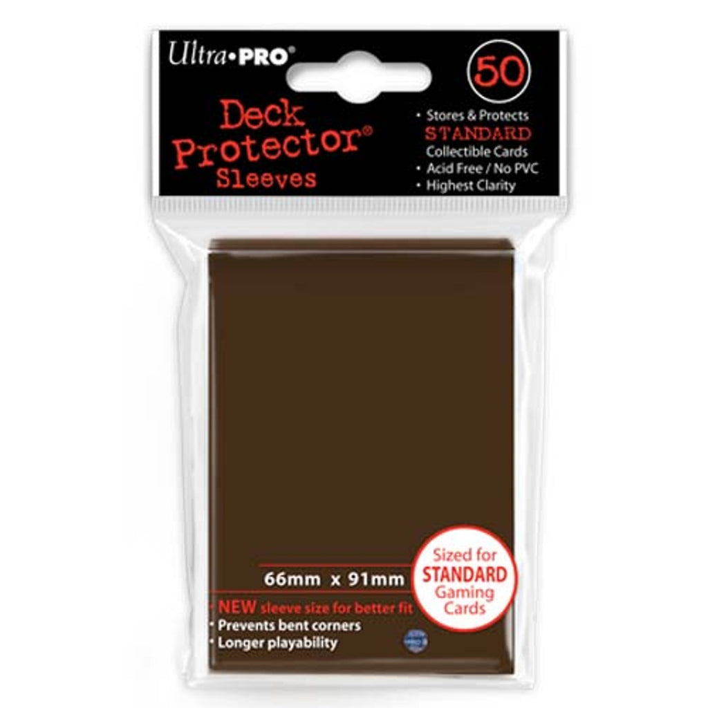 Deck Protectors - Solid - Brown (One Pack of 50) - Ultra Pro