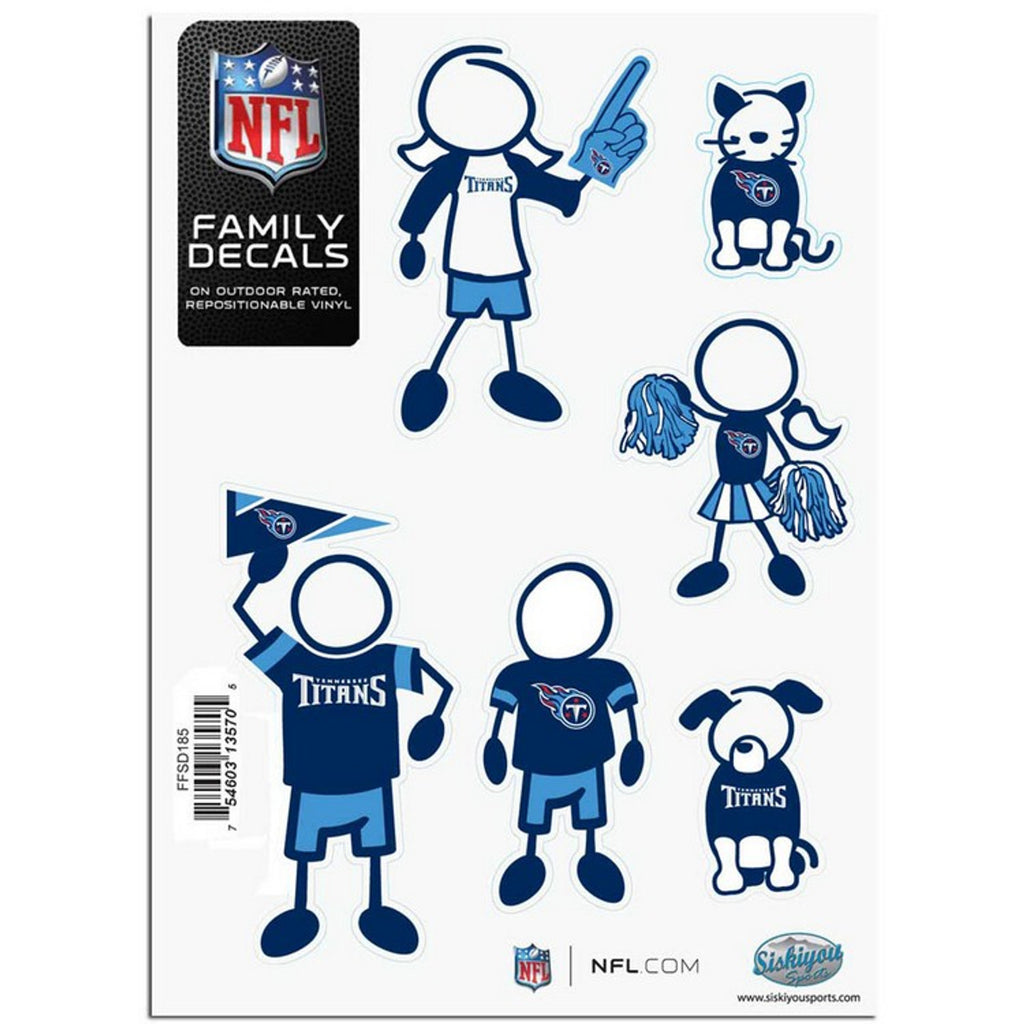 Tennessee Titans Decal 5x7 Family Sheet - Siskiyou