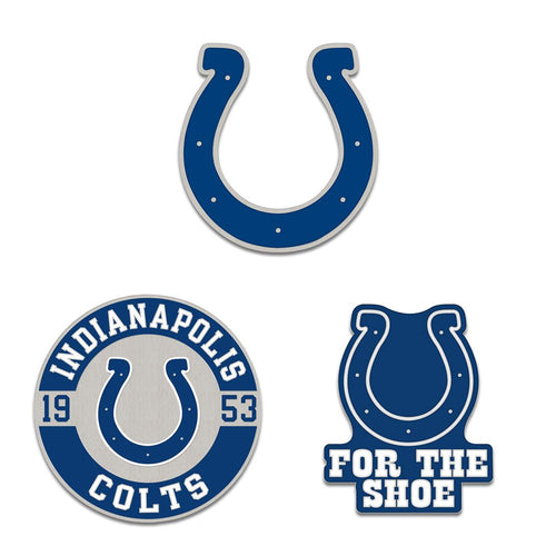 Indianapolis Colts Enamel Pin Set 3 Piece - WinCraft