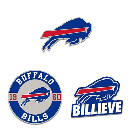 Buffalo Bills Enamel Pin Set 3 Piece - WinCraft
