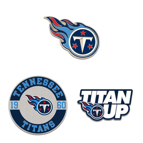 Tennessee Titans Enamel Pin Set 3 Piece - WinCraft