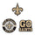 New Orleans Saints Enamel Pin Set 3 Piece - WinCraft