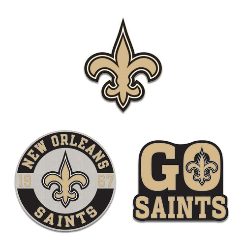 New Orleans Saints Enamel Pin Set 3 Piece - WinCraft